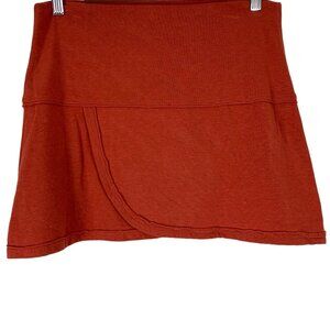 Jet Clothing Size Medium Mini Skirt Portland Oregon  Knit Burnt Orange Stretch